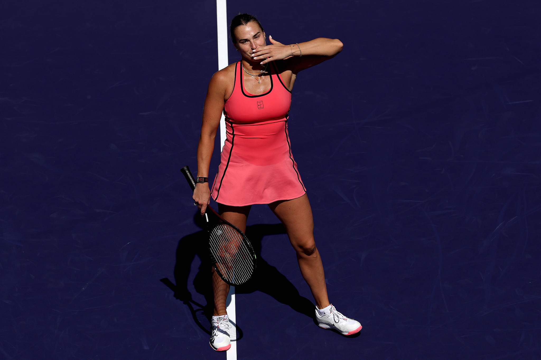 hth中心-萨巴伦卡2-0横扫大坂直美 晋级印第安维尔斯站八强